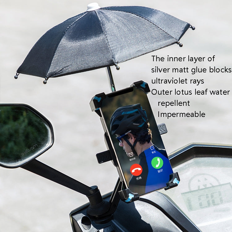 CYCLINGBOX Bicycle Mobile Phone Bracket With Parasol Rider Mobile Phone Frame, Style: Reluova