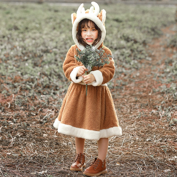 PS4509 Christmas Coral Fleece Animal Costume Christmas Elk Skirt My Store