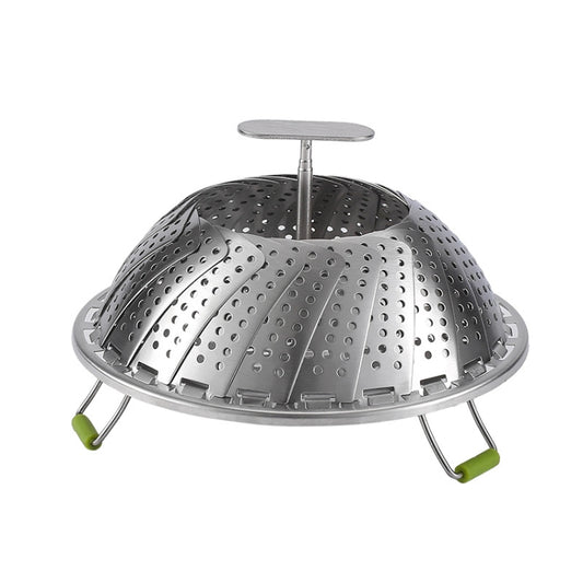 Thickened And Retractable Stainless Steel Round Steamer Reluova