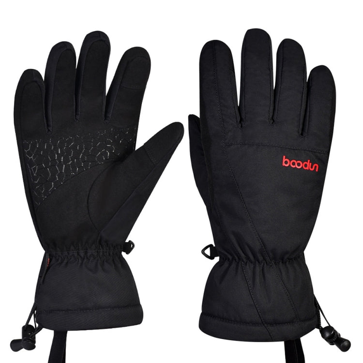 Boodun Five-Finger Ski Gloves Windproof Waterproof Finger Touch Screen Keep Warm Gloves Reluova