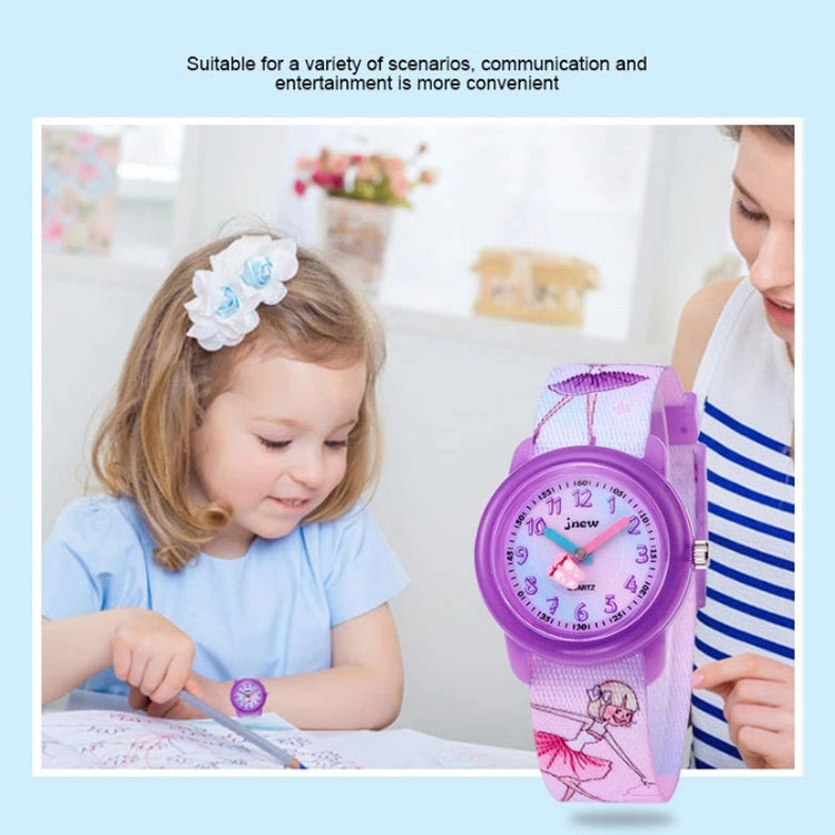 JNEW A369-86365 Children Cartoon Waterproof Time Cognitive Quartz Watch Reluova