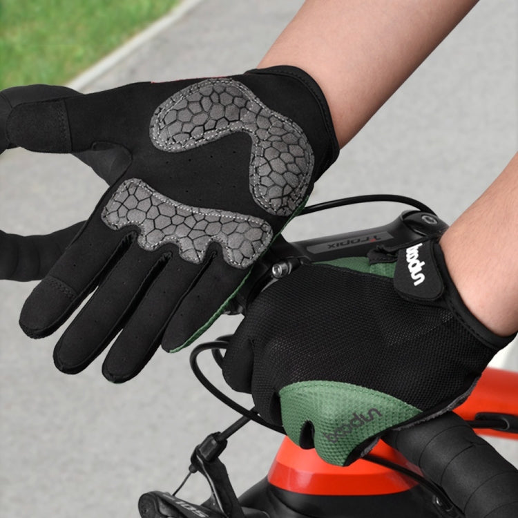 Boodun Riding Gloves Splicing Long Finger Bike Gloves Outdoor Sports Gloves Reluova