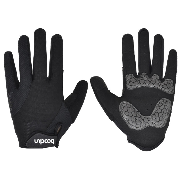 Boodun Riding Gloves Splicing Long Finger Bike Gloves Outdoor Sports Gloves Reluova