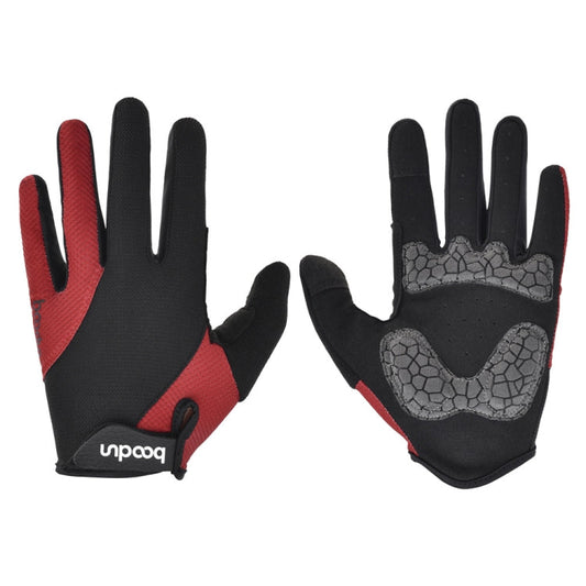 Boodun Riding Gloves Splicing Long Finger Bike Gloves Outdoor Sports Gloves