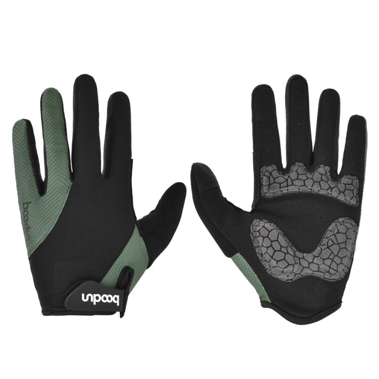 Boodun Riding Gloves Splicing Long Finger Bike Gloves Outdoor Sports Gloves Reluova