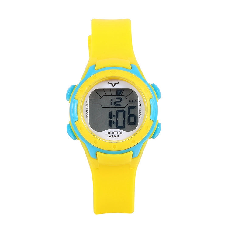 JNEW Children Multi-Function Colorful Backlight Waterproof Sports Electronic Watch Reluova