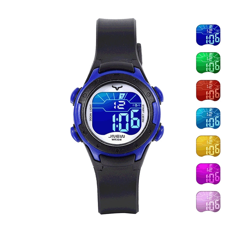 JNEW Children Multi-Function Colorful Backlight Waterproof Sports Electronic Watch Reluova