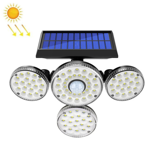 TG-TY051 4-Head Rotatable Solar Wall Light Body Sensor Outdoor Garden Waterproof Corridor Garden Lighting Street Light, Spec: