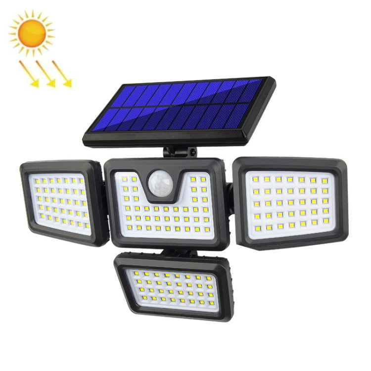 TG-TY051 4-Head Rotatable Solar Wall Light Body Sensor Outdoor Garden Waterproof Corridor Garden Lighting Street Light, Spec: