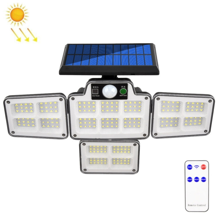 TG-TY051 4-Head Rotatable Solar Wall Light Body Sensor Outdoor Garden Waterproof Corridor Garden Lighting Street Light, Spec: