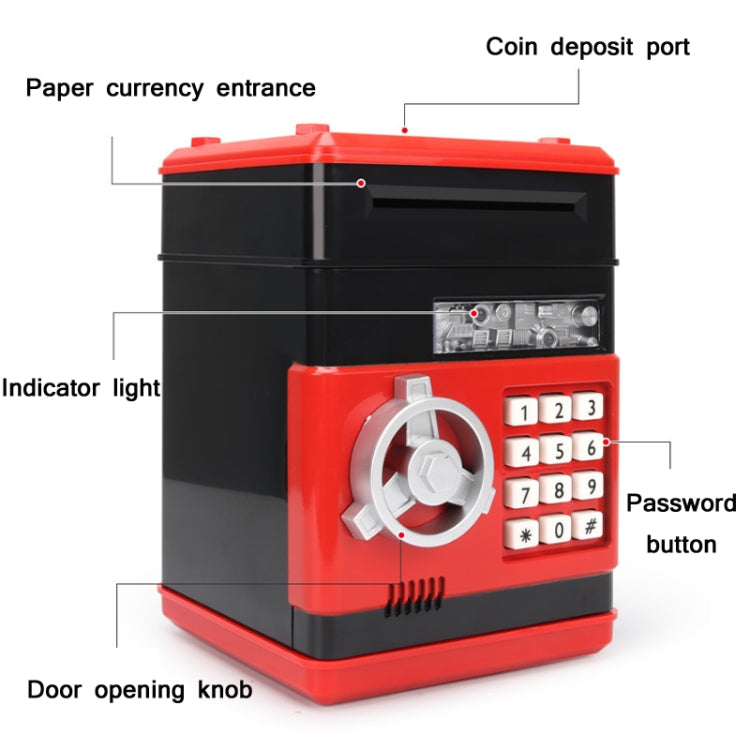 Password Safe Deposit Box Children Automatic Savings ATM Machine Toy