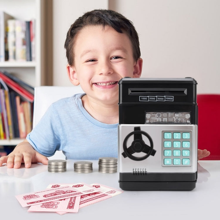 Password Safe Deposit Box Children Automatic Savings ATM Machine Toy