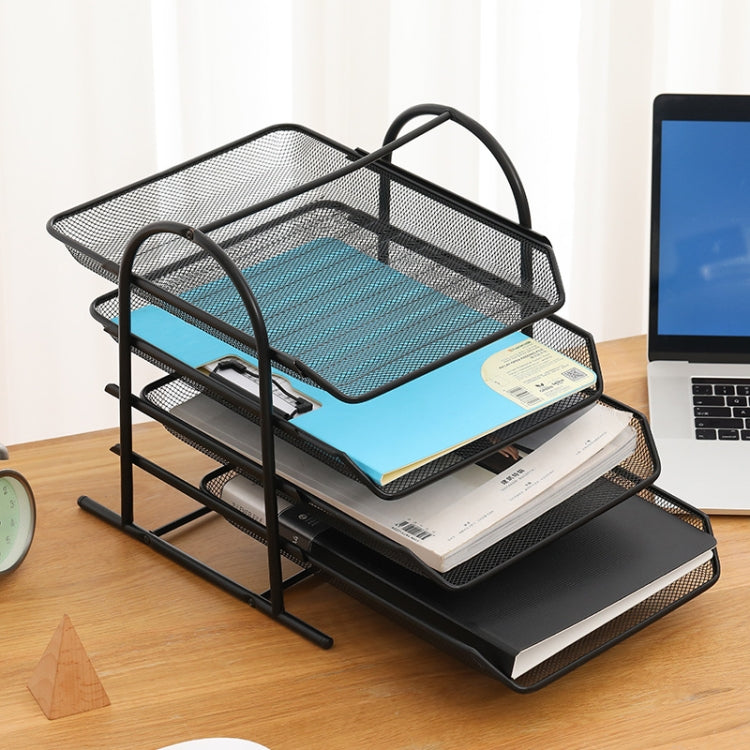 Net-Shaped File Rack Data Storage Frame Storage Rack Metal File Management Rack,Style: My Store