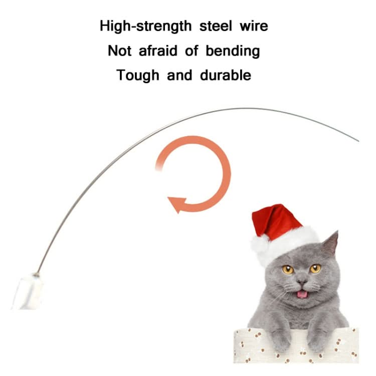 3 PCS Steel Wire Feather Long Pole Funny Cat Stick - Reluova