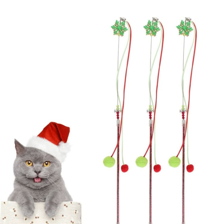 3 PCS Hairball Pendant Funny Cat Stick Scratch-Resistant Long Rod Wire Cat Toy - Reluova