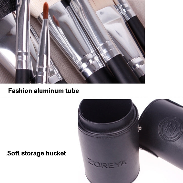 ZOREYA 7-In-1 Portable Bucket Makeup Brush Set For Beginners Makeup Bucket Brush