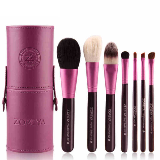 ZOREYA 7-In-1 Portable Bucket Makeup Brush Set For Beginners Makeup Bucket Brush Reluova