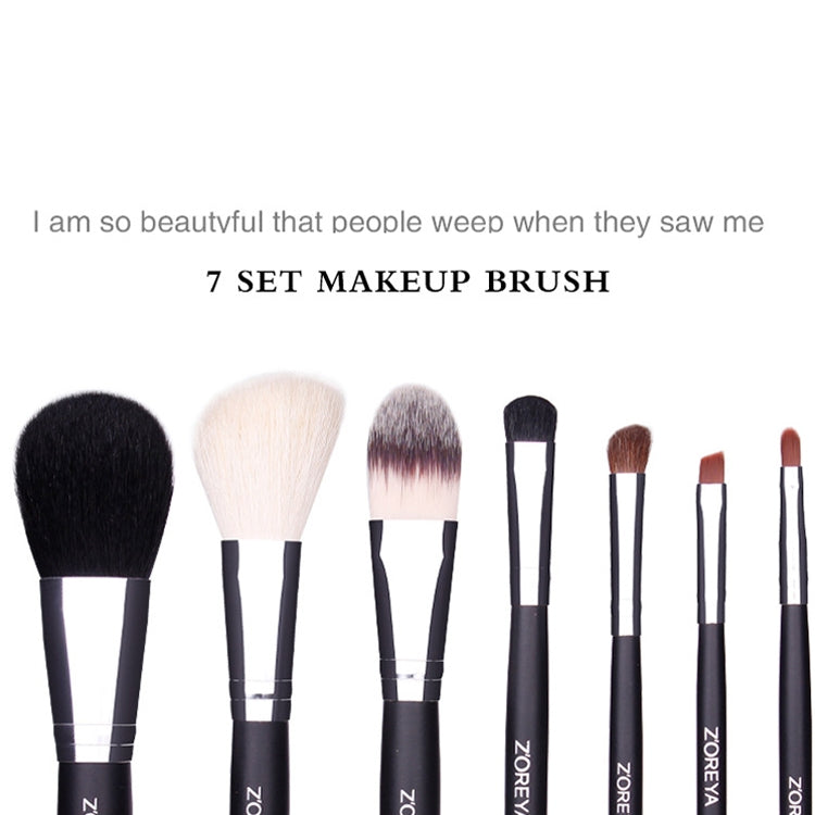 ZOREYA 7-In-1 Portable Bucket Makeup Brush Set For Beginners Makeup Bucket Brush