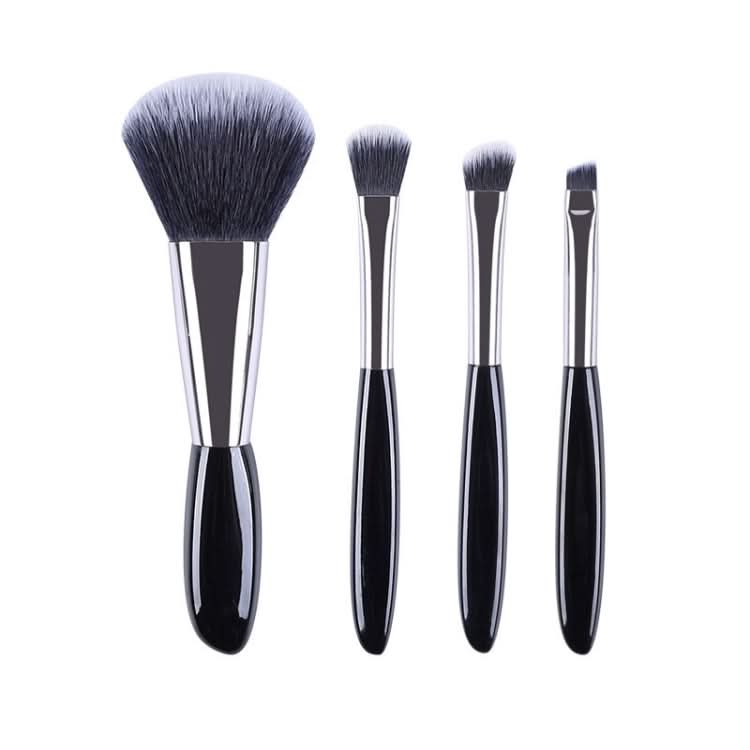 4 In 1 Black Pebbles Makeup Brush Set Eyeshadow Brush Foundation Brush Portable Makeup Brush,Style:-Reluova