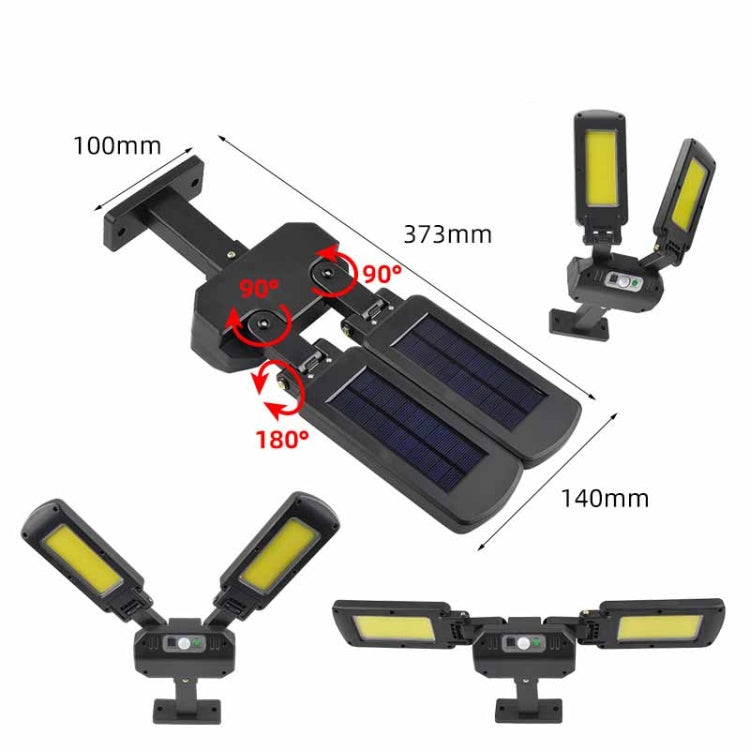 TG-TY097 2-Heads Solar Light Outdoor Human Body Induction Wall Lamp Garden Street LED Light My Store