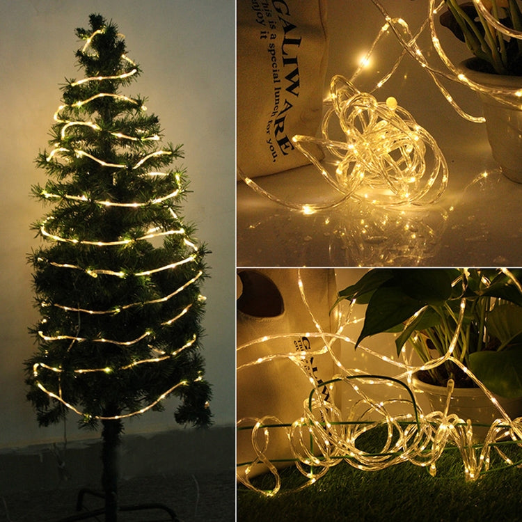 Holiday Party Decoration Tube String Lights LED Garden Decoration Casing Light with Remote Control, Spec: My Store