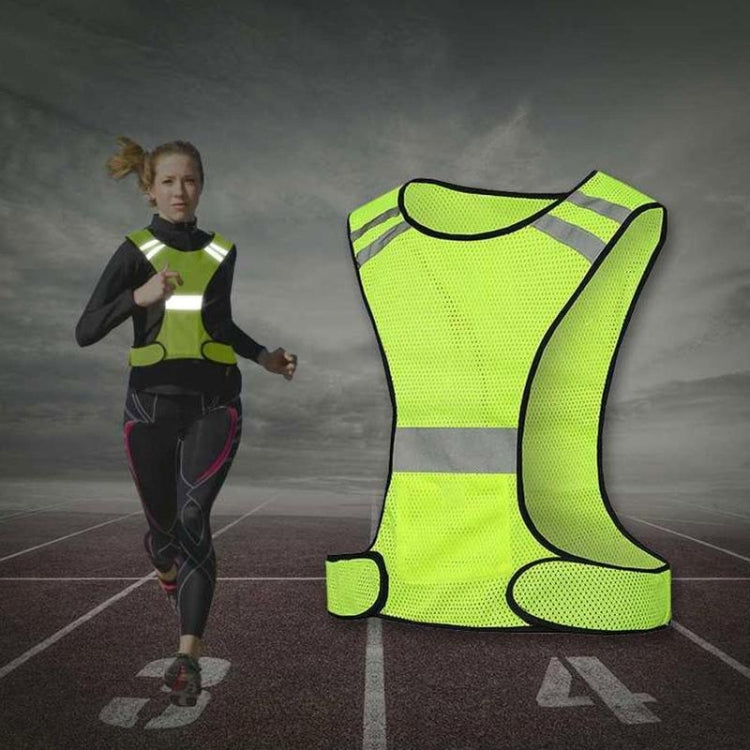 Sports Reflective Vest Night Running Outdoor Reflective Clothing Traffic Safety Reflective Vest,Style: