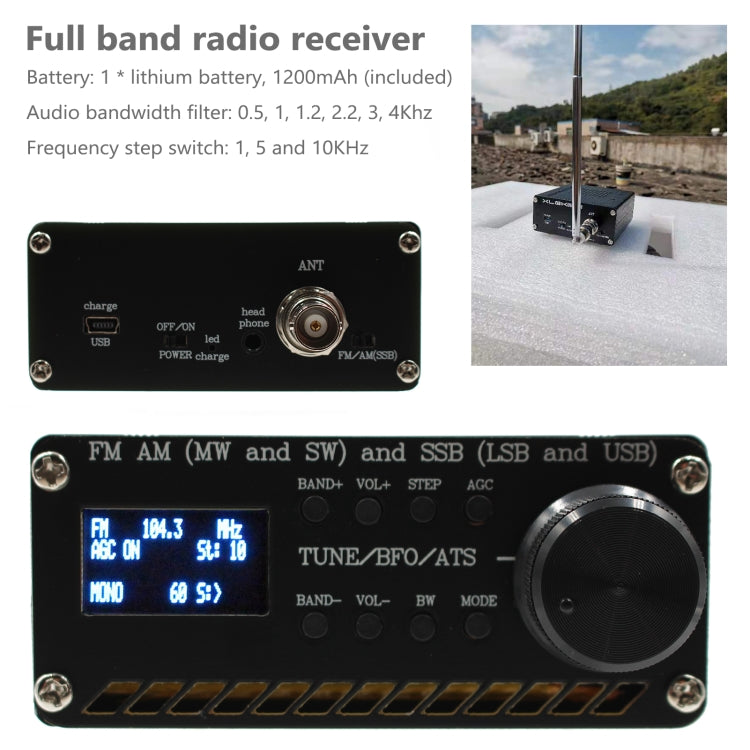 Si4732 All Band Radio Receiver FM AM (MW & SW) SSB (LSB & USB) Receiver Reluova