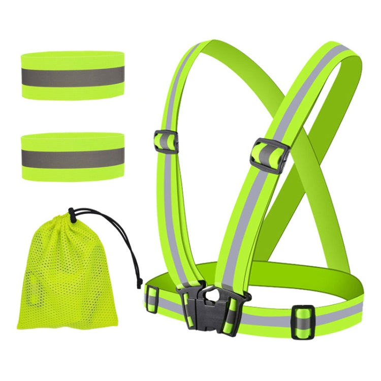 Reflective Elastic Band Suit Night Running Construction Site Traffic Safety Reflective Equipment,Style: My Store