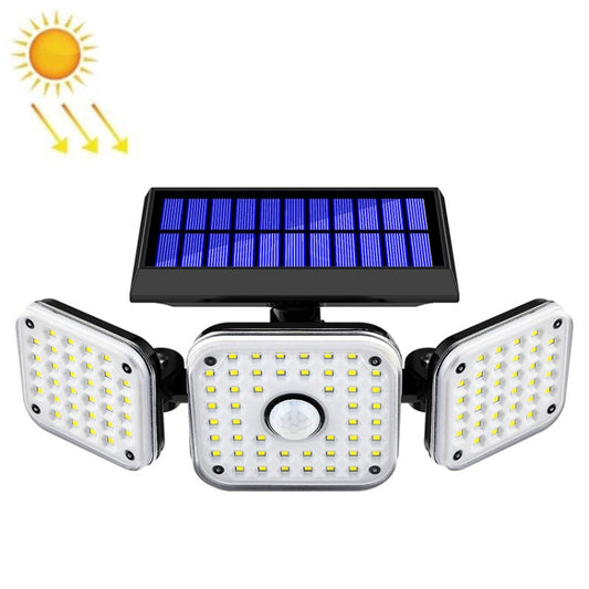 Solar 3-Head Rotatable Wall Lights Human Sense Outdoor Waterproof Garden Street Light My Store