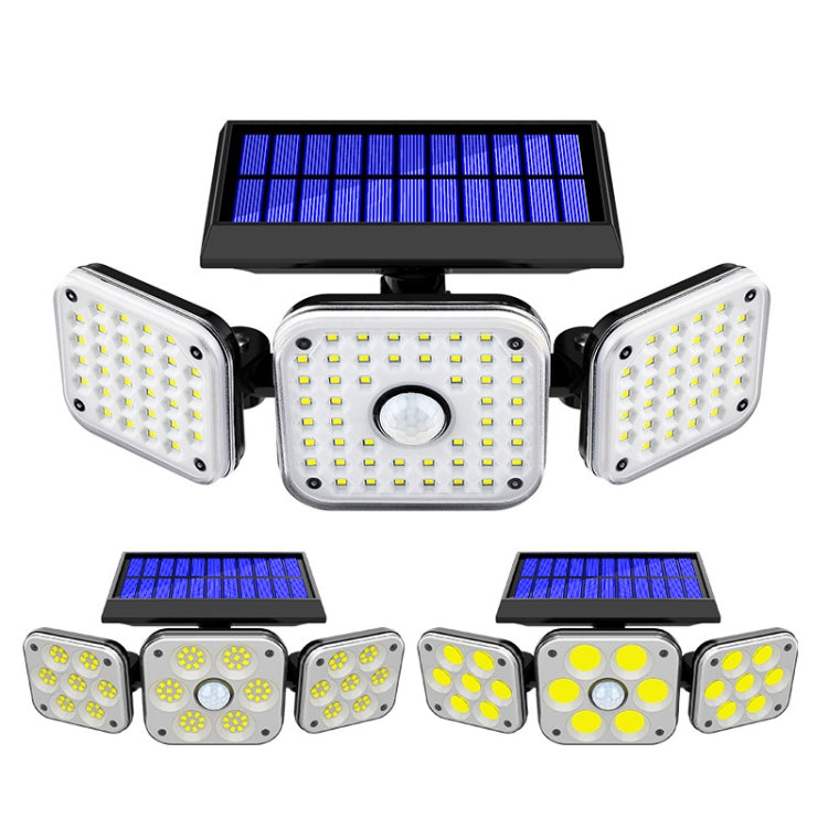 Solar 3-Head Rotatable Wall Lights Human Sense Outdoor Waterproof Garden Street Light My Store