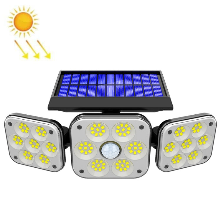 Solar 3-Head Rotatable Wall Lights Human Sense Outdoor Waterproof Garden Street Light My Store