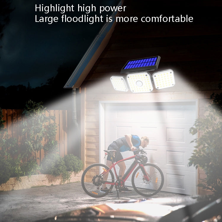 Solar 3-Head Rotatable Wall Lights Human Sense Outdoor Waterproof Garden Street Light My Store