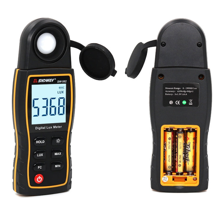 SNDWAY SW582 Handheld Digital Illuminance Meter High-Precision Digital Light Meter Reluova