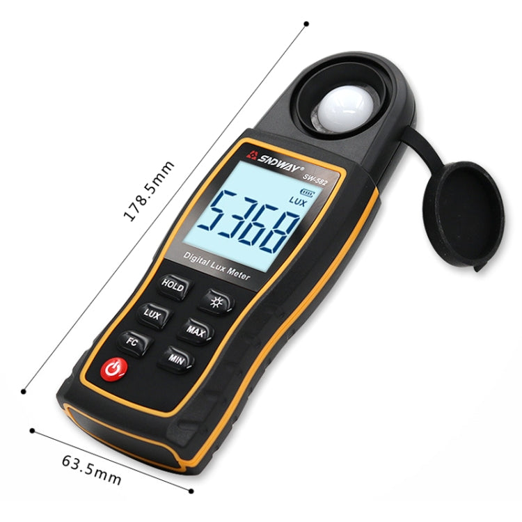 SNDWAY SW582 Handheld Digital Illuminance Meter High-Precision Digital Light Meter