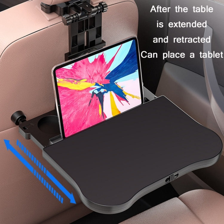 Car Seat Back 360 Degree Rotating Dining Table Board Multifunctional Folding Beverage Computer Rack