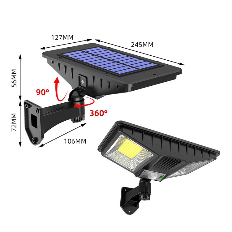 TG-TY081 LED Solar Wall Light Body Sensation Outdoor Waterproof Courtyard Lamp with Remote Control, Style: