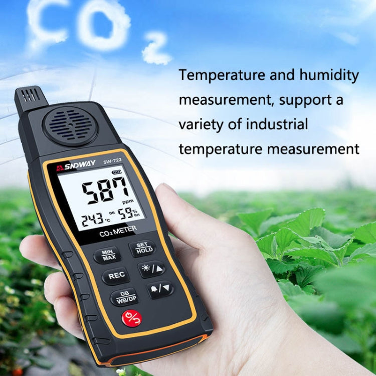 SNDWAY SW723 High-Precision Carbon Dioxide Detector Air Carbon Dioxide Concentration Monitor