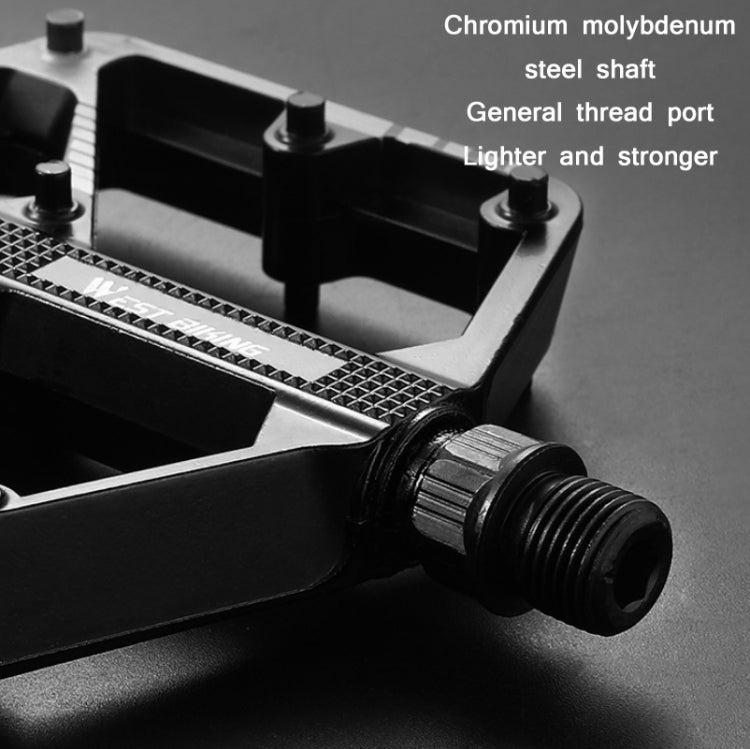 WEST BIKING Bicycle Aluminum Alloy Chromium Molybdenum Steel Axle Pedal