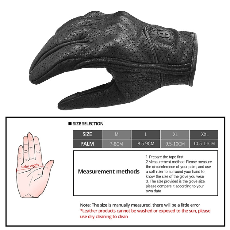 GHOST RACING GR-ST06 Breathable Touch Screen Motorcycle Riding Leather Gloves Anti-Fall Locomotive Gloves Reluova