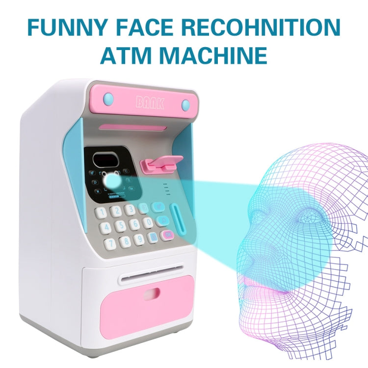 8010 Simulated Face Recognition ATM Machine Piggy Bank Password Automatic Rolling Money Safe Piggy Bank,Style: My Store