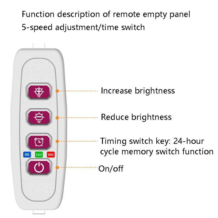 LED Plant Growth Lamp Time Potted Plant Intelligent Remote Control Cabinet Light, Style: My Store