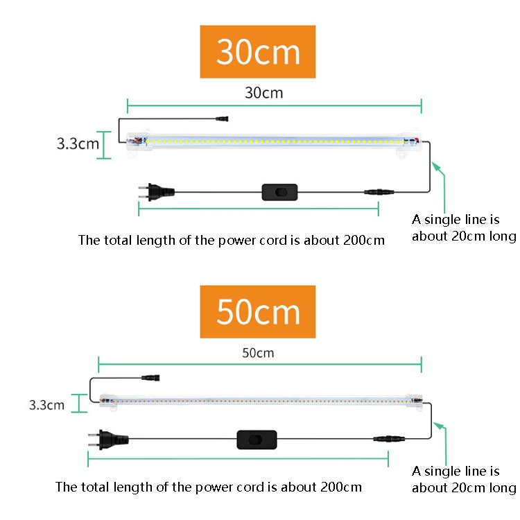 LED Plant Lamp Household Full Spectral Filling Hard Lamp Strip, Style:, Series 2 My Store