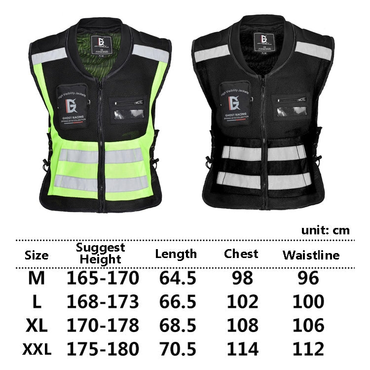 GHOST RACING GR-Y06 Motorcycle Riding Vest Safety Reflective Vest ÎҵÄÉ̵ê