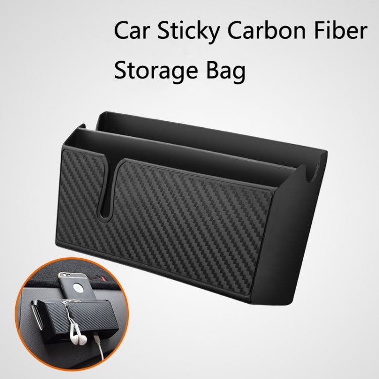 DM-020 Car Sticky Carbon Fiber Storage Bag Car Mobile Phone Storage Box Small ÎҵÄÉ̵ê