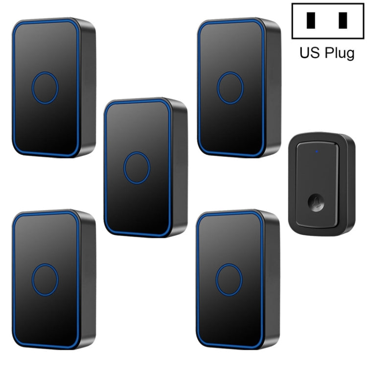 CACAZI A19 1 For 5 Wireless Music Doorbell without Battery Reluova