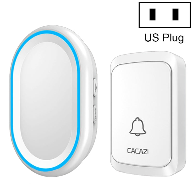 CACAZI A80 1 For 1 Wireless Music Doorbell without Battery