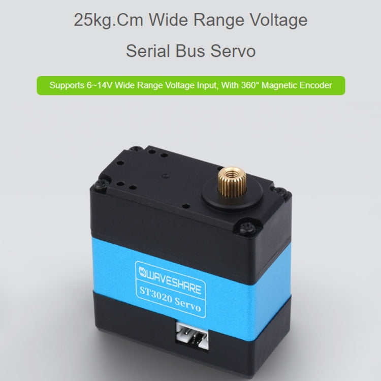 Waveshare 24703 25kg.cm Wide Range Voltage ST3020 Serial Bus Aervo Reluova