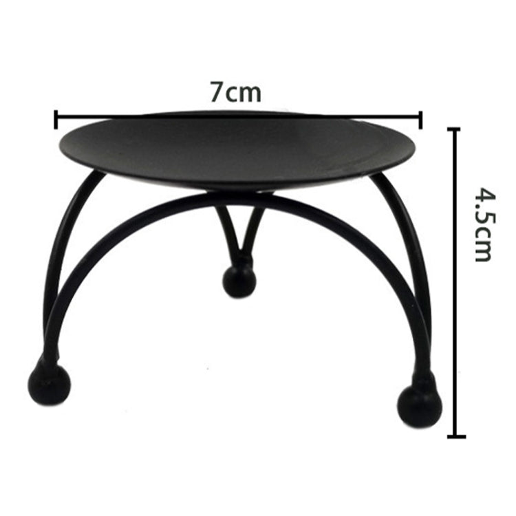 Geometric Three-Dimensional Round Wrought Iron Candle Holder Desktop Ornaments My Store