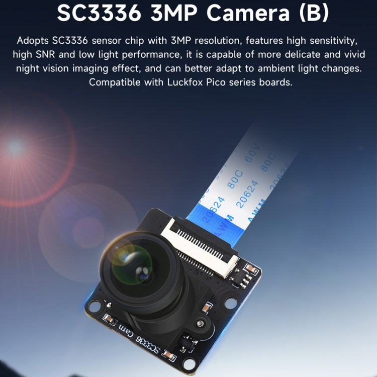 Waveshare 25553 SC3336 3MP 1/2.8-Inch F2.0 Camera Module (B) Reluova