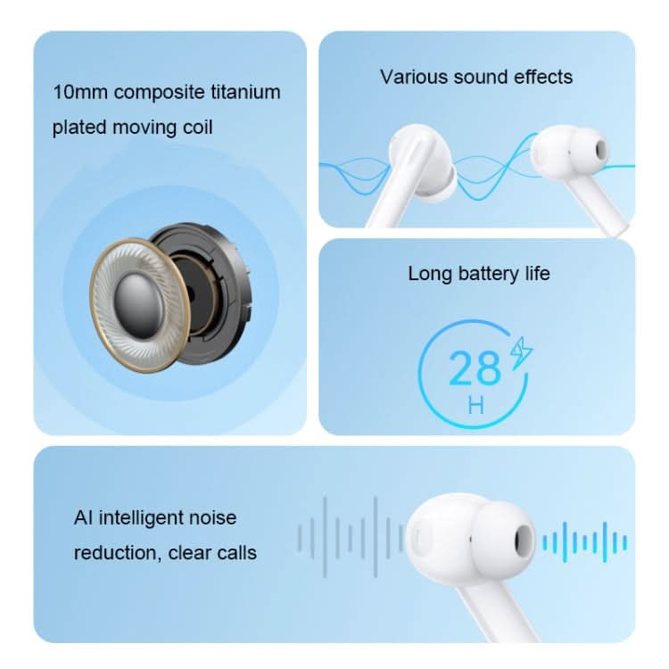 OPPO Enco Air2i In-Ear AI Call Noise Reduction Music Game Wireless Bluetooth Earphones